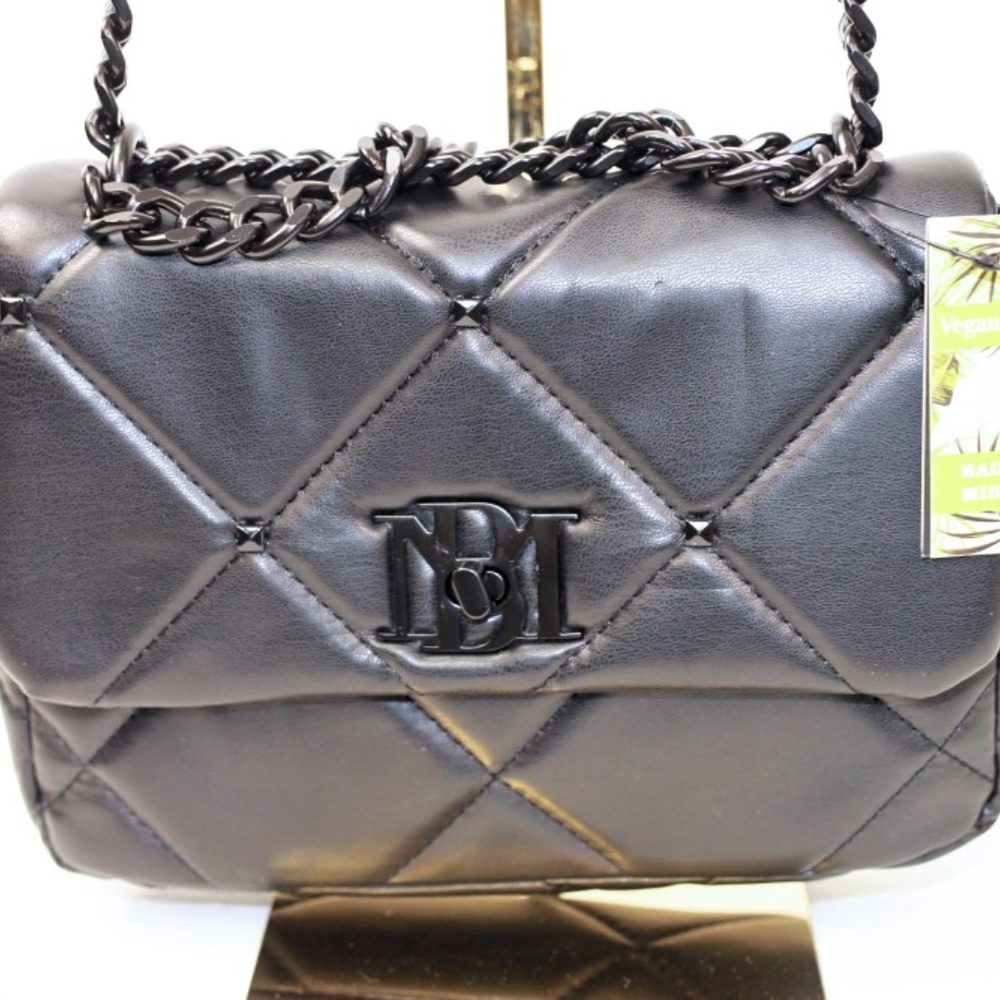 Badgley Mischka Small Quilted Studded Bag - Picture 7 of 10